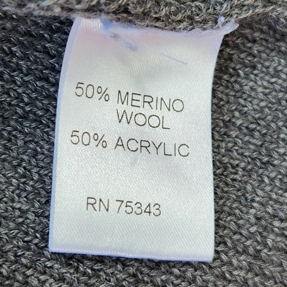 Cocogio Cardigan Women’s Small Gray Merino Wool Classic Minimalist Italy - Picture 4 of 11